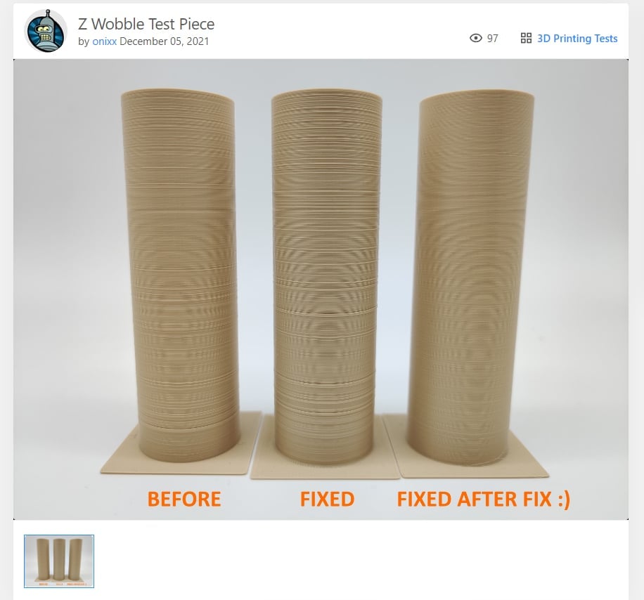 How to Fix Z Banding - Z Banding Test Print - 3D Printerly