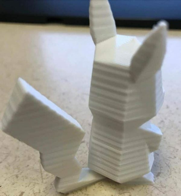 White Banding Bunny - 3D Printerly