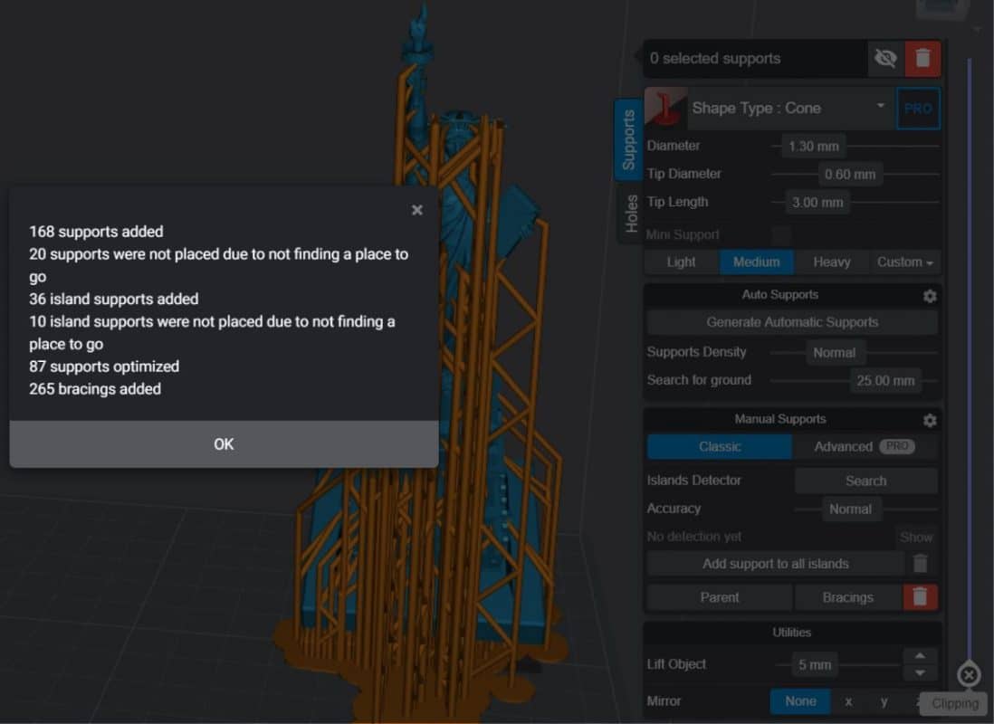 How to Add Supports - Lychee Slicer Auto-Generate Supports - 3D Printerly