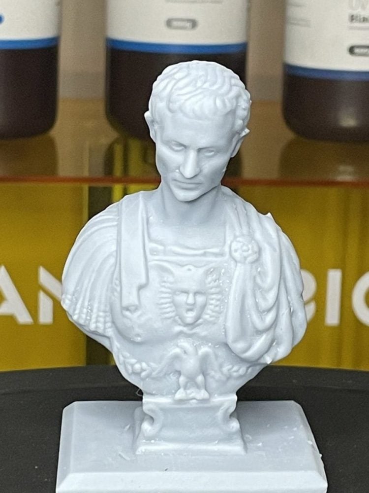 How to Fix White Residue on Resin Prints - Julius Caesar - 3D Printerly