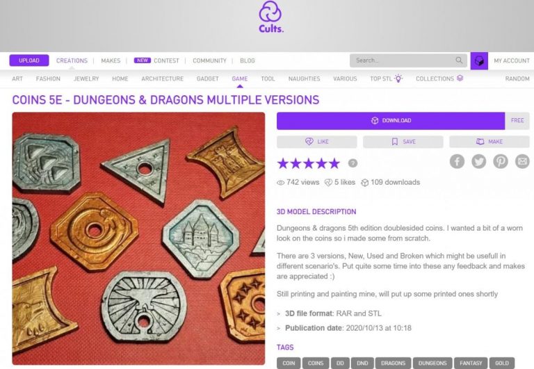 30 Cool Things to 3D Print for Dungeons &amp; Dragons (Free) - 3D Printerly