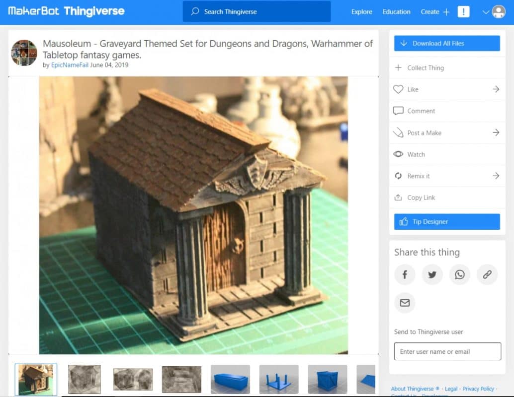 30 Cool Things to 3D Print for Dungeons & Dragons - Mausoleum - Graveyard Themed Set for Dungeons - 3D Printerly