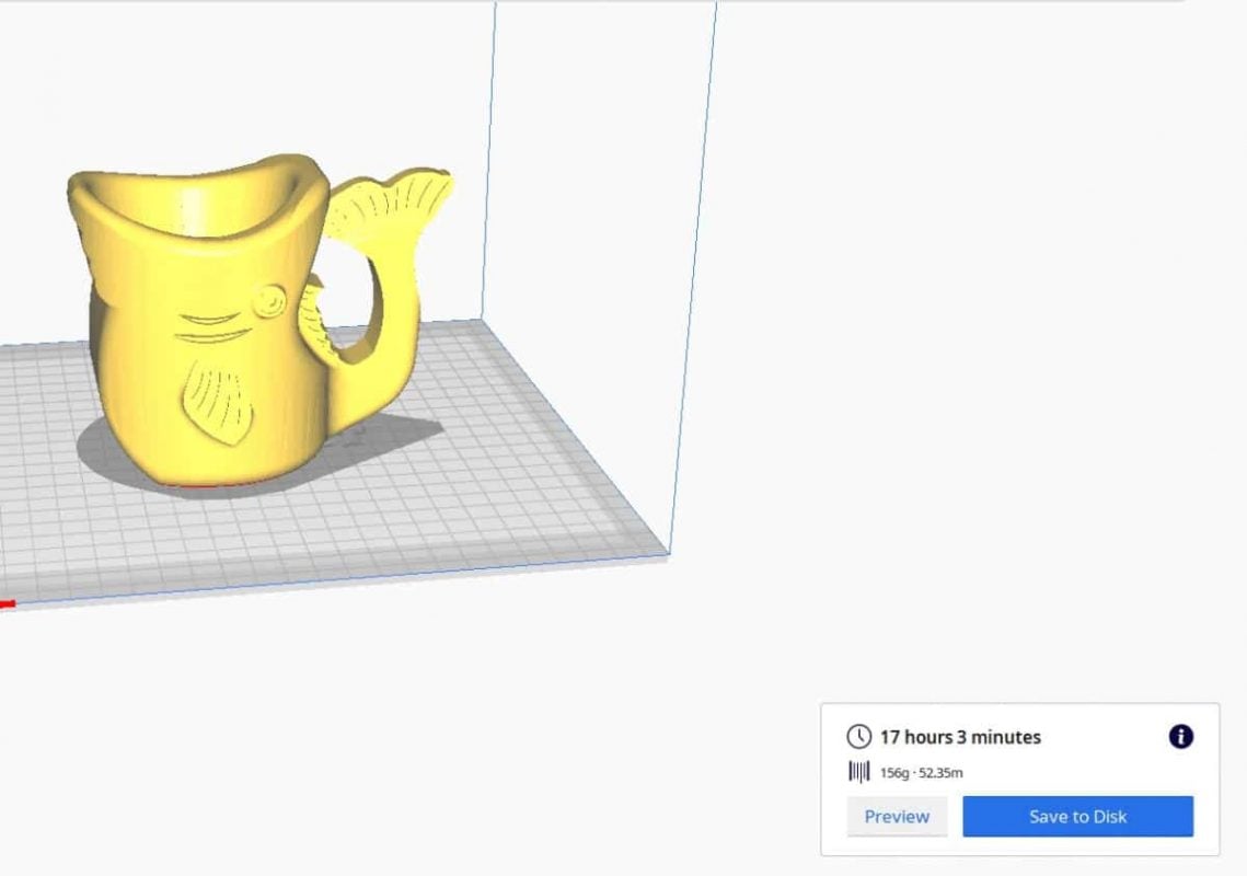 How Much Does 3D Printing Cost - Fish Mug - 3D Printerly