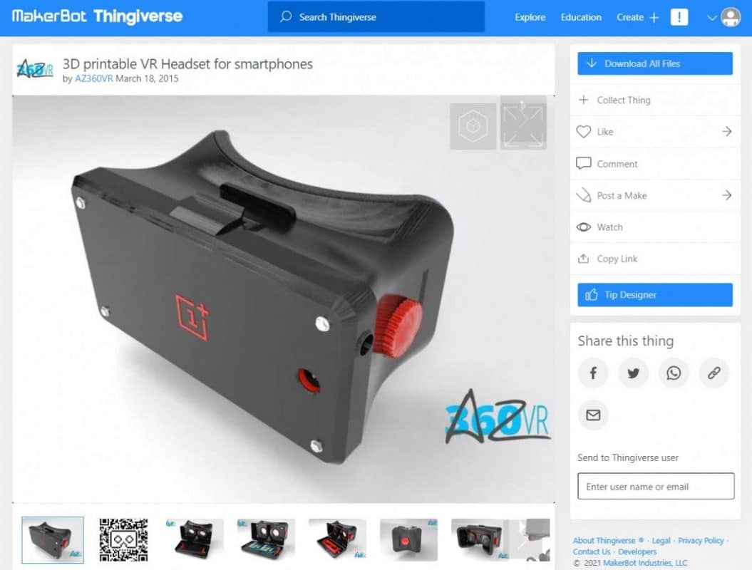 Phone Accessories That You Can 3D Print - 3D Printable VR Headset for Smartphones - 3D Printerly