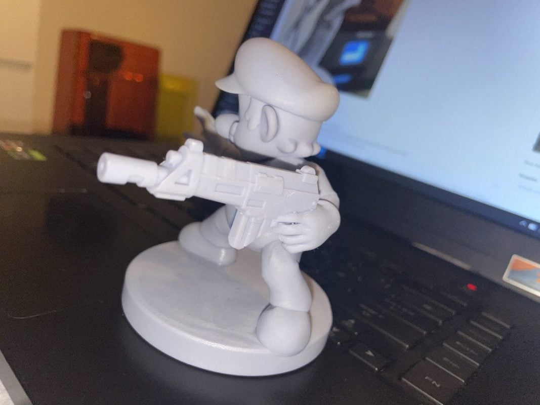 Voxelab Proxima 6.0 Review - Mario with Gun 1 - 3D Printerly