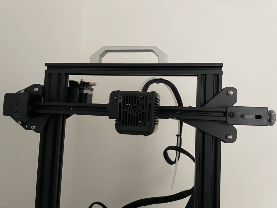 Voxelab Aquila X2 Review - Connecting Top Frame to Printer - 3D Printerly