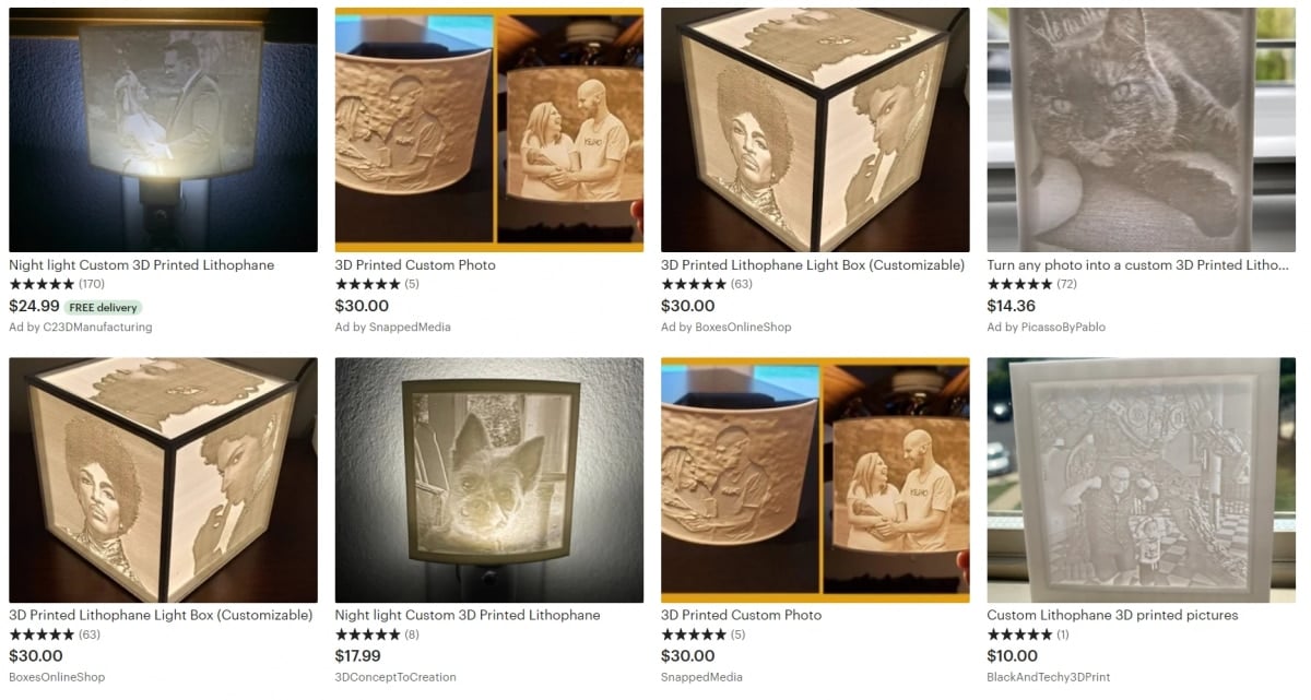 Cool Things to 3D Print & Sell - 3D Printed Lithophanes - 3D Printerly