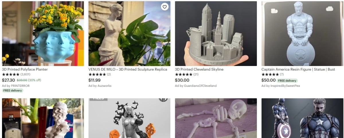 Cool Things to 3D Print & Sell - 3D Printed Statue - 3D Printerly