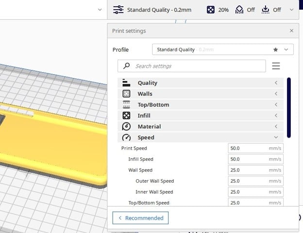 Do 3D Printed Phone Cases Work - Edit Cura Settings - 3D Printerly