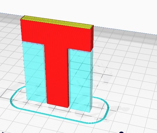 How to 3D Print Support Structures - T Shape in Cura Supported - 3D Printerly