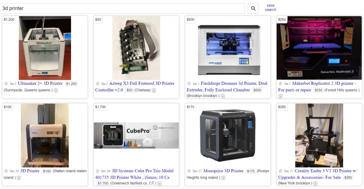 How to Sell Your 3D Printer - Craigslist 3D Printer Sales - 3D Printerly