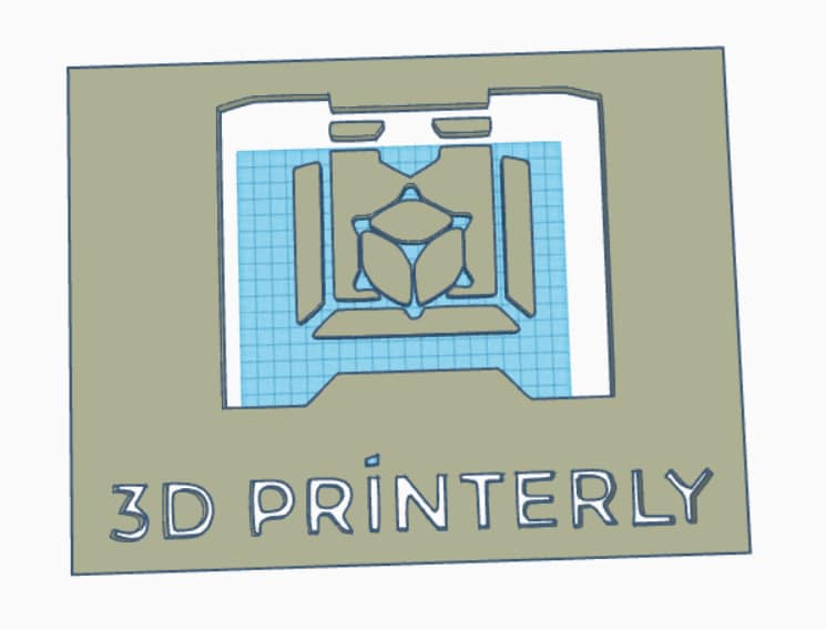 How to 3D Print a Logo - TinkerCAD 3D Printerly Logo - 3D Printerly