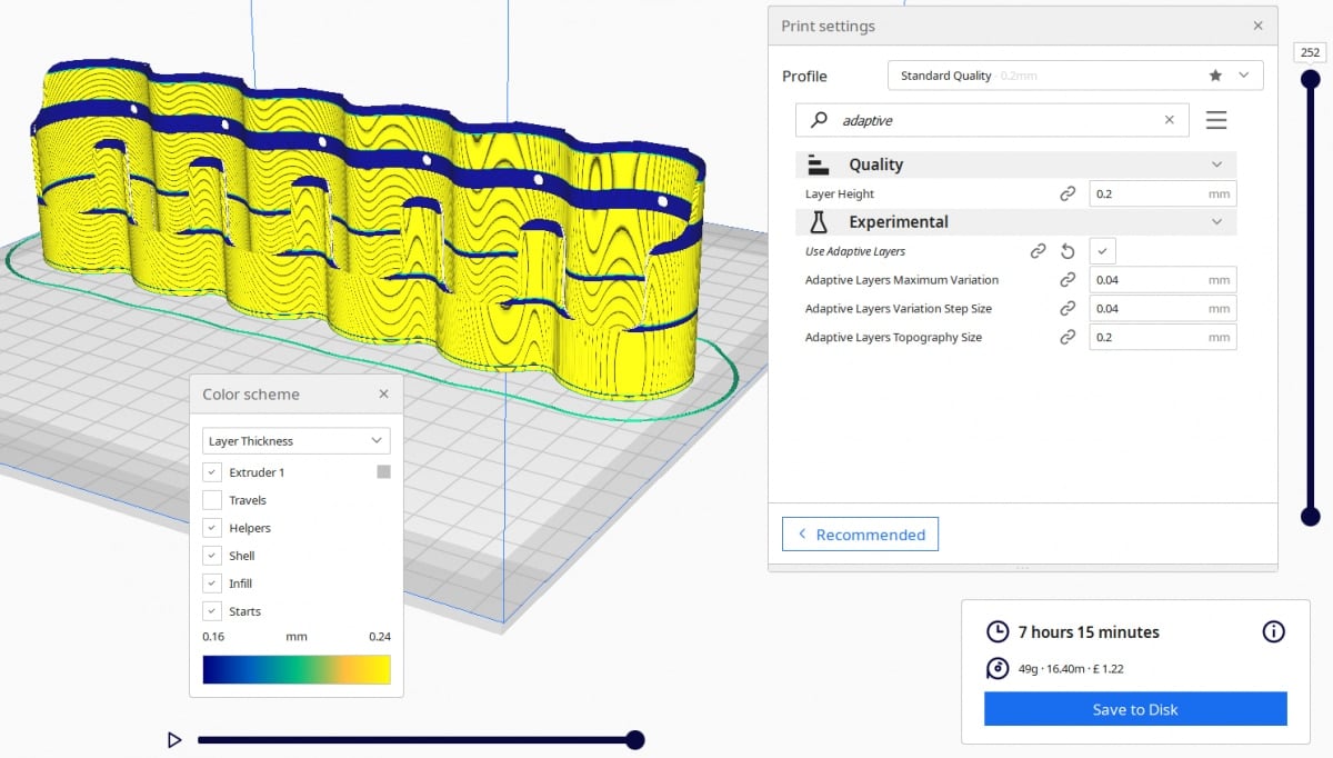 How to Use Cura Experimental Settings - Spice Holder Adaptive Layers On 1 - 3D Printerly