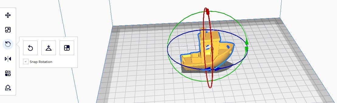 Cura rotate command