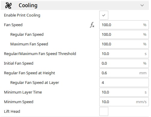 Cura Settings Ultimate Guide - Cooling - 3D Printerly