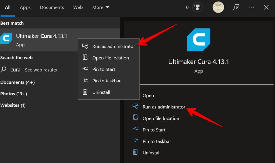 How to Fix Cura Not Working - Run as Administrator - 3D Printerly