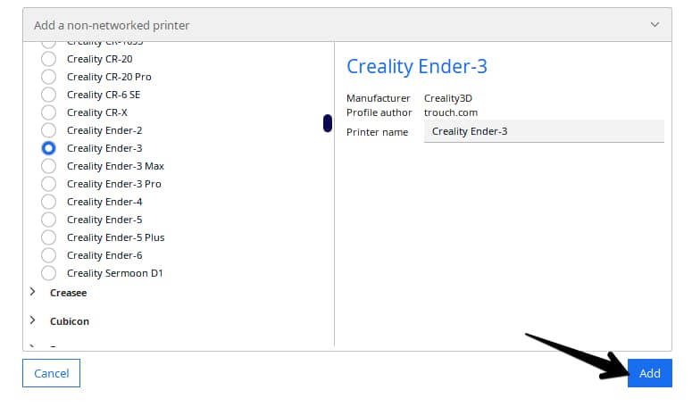 Best Slicer for an Ender 3 - Step 5 to Add Ender 3 in Cura - 3D Printerly