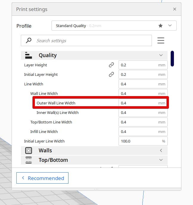 How to Fix Z Seam in 3D Prints - Increase Outer Wall Line Width - 3D Printerly