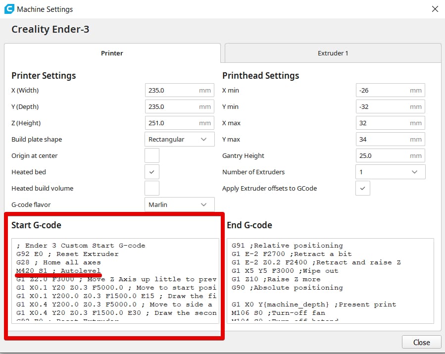 How to change code before start code? : r/Creality