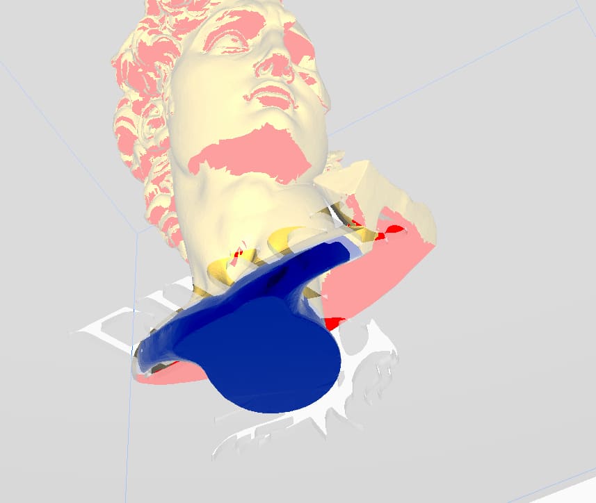 What Do Colors Mean in Cura - Blue Color in Cura Below Buildplate - 3D Printerly