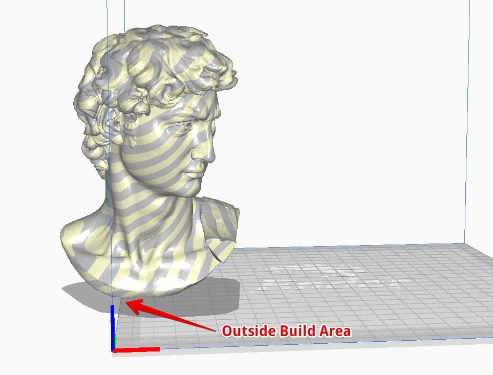 What Do Colors Mean in Cura - Outside Build Area - 3D Printerly