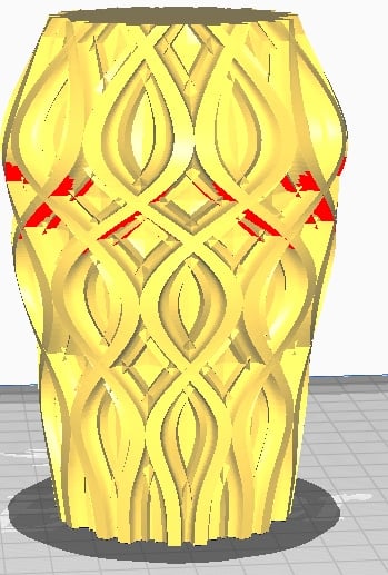 Vase 3D Model in Cura