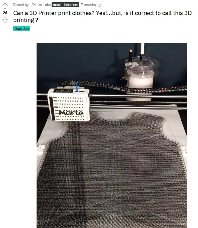 Can You 3D Print Clothes - 3D Print Real Yarn - 3D Printerly