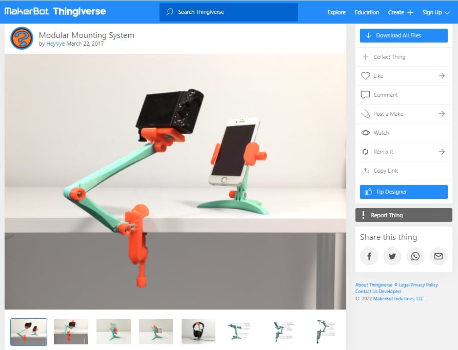 30 Best 3D Prints on Thingiverse - Modular Mounting System - 3D Printerly