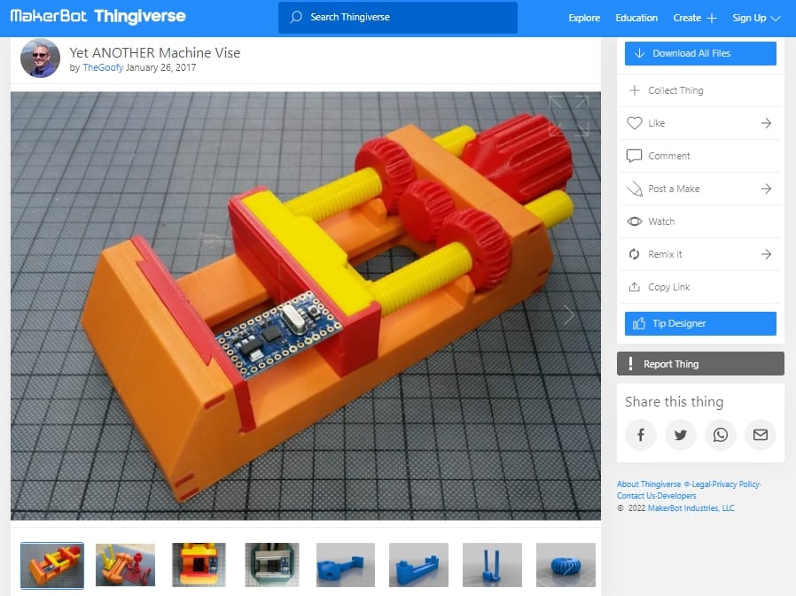30 Best 3D Prints on Thingiverse - Yet Another Machine Vise - 3D Printerly