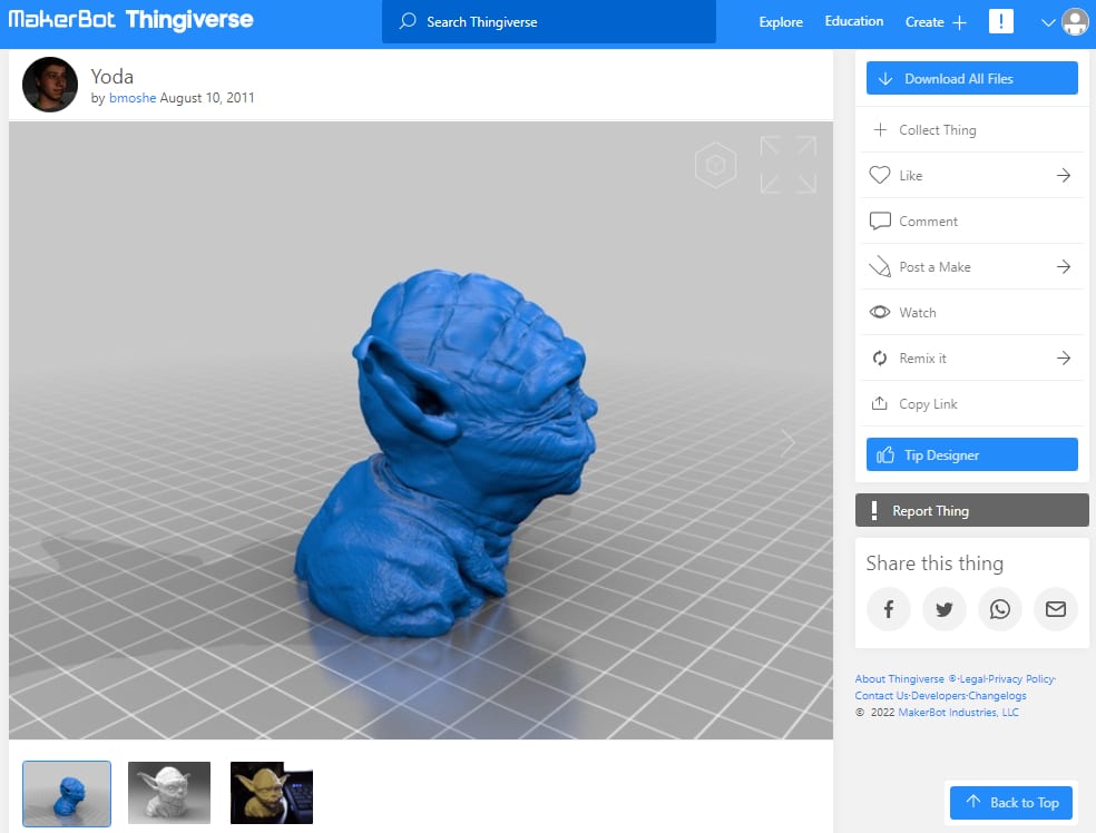 30 Best High Resolution 3D Prints - 10. Yoda - 3D Printerly