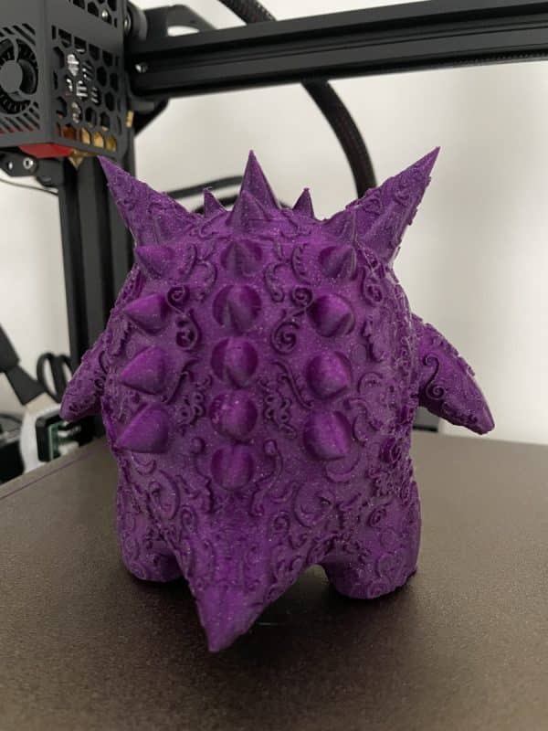 Voxelab Aquila S2 Review - Purple Ornamental Gengar 3 - 3D Printerly