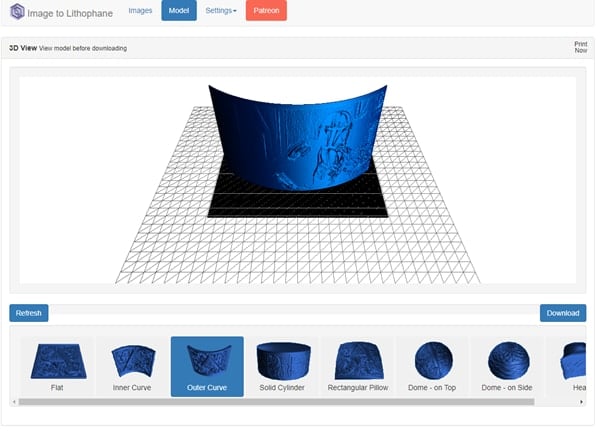 How to Make a Lithophane in Cura - Lithophans Shapes 3DP Rocks - 3D Printerly