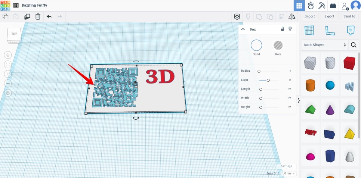 How to Create a 3D Printed QR Code - Merging QR Code & Business Text Design - 3D Printerly
