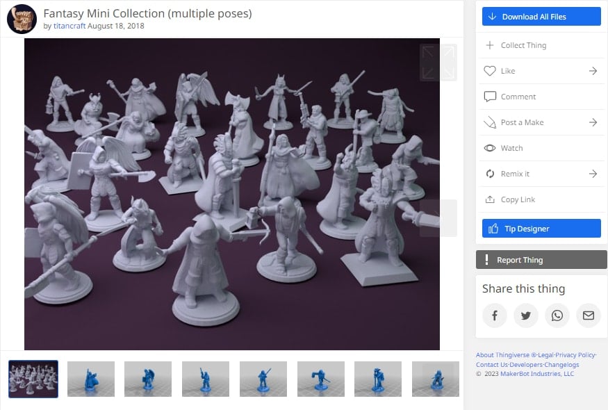 Best Free STL Files for 3D Printing Miniatures - Fantasy Mini Collection - 3D Printerly