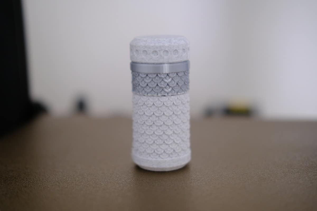 Anycubic Kobra 2 Review - Textured Screw Cap Container 1 - 3D Printerly