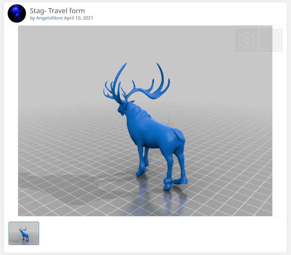 Best Anycubic G-Code Files - Stag Travel Form - 3D Printerly