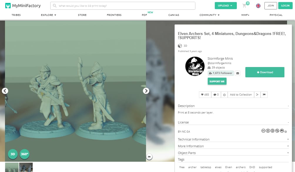 Best D&D Miniature STL Files for 3D Printing - How to Find - Elven Archers Set - 3DPrinterly