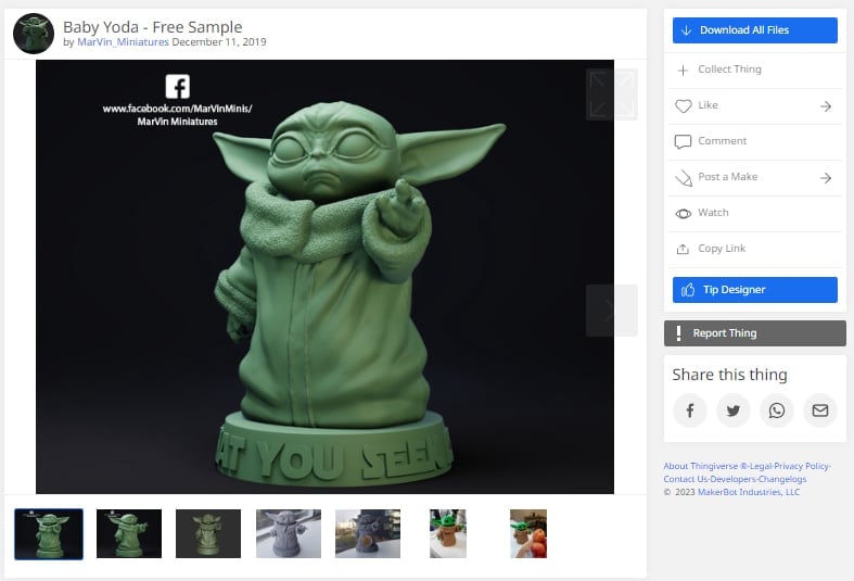 Free 3D Printer Files for Ender 3 - Baby Yoda - 3D Printerly