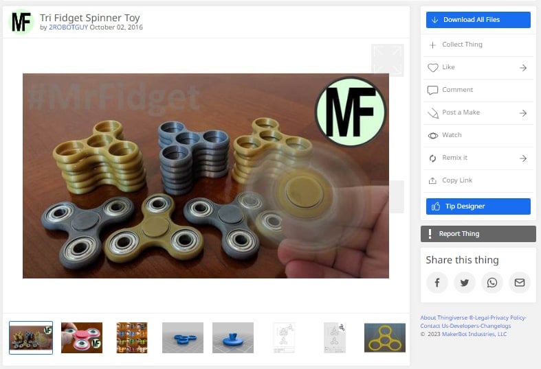 Free 3D Printer Files for Ender 3 - Fidget Spinner - 3D Printerly