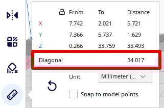 How to Scale a Miniature for 3D Printing - Measurement Readout - 3D Printerly