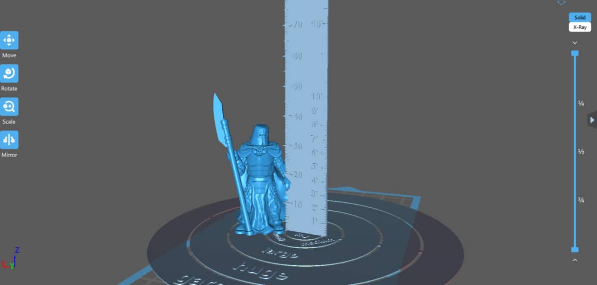 How to Scale a Miniature for 3D Printing - Miniature Next to Miniature Scaler- 3D Printerly