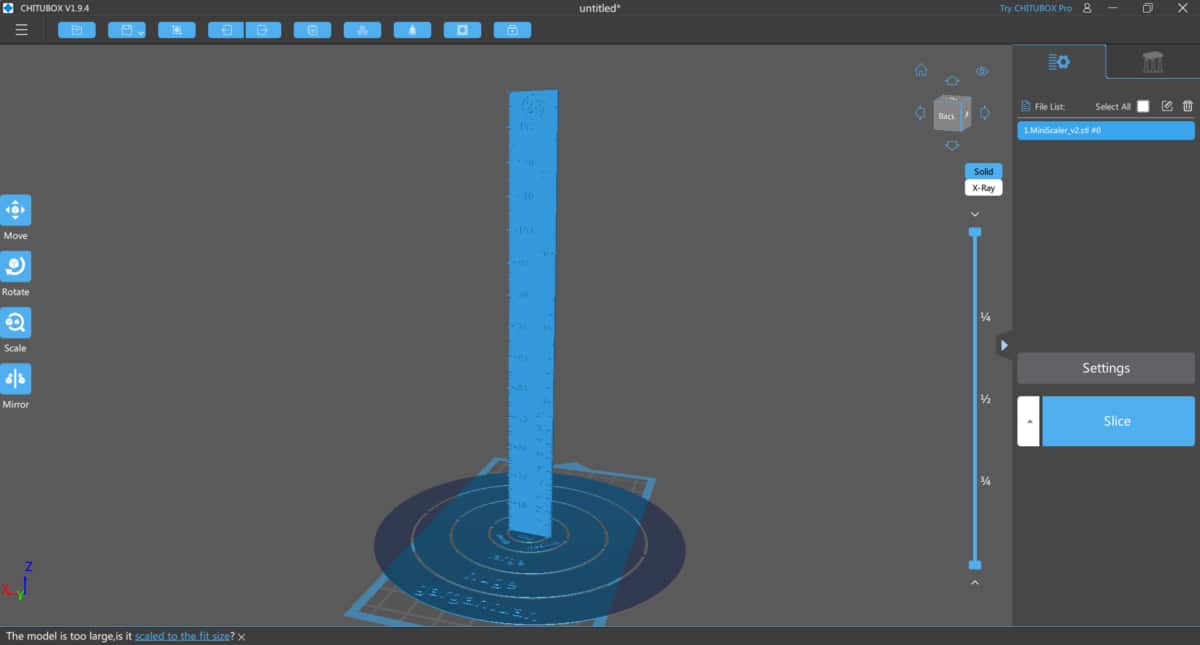 How to Scale a Miniature for 3D Printing - Miniature Scaler in ChiTuBox - 3D Printerly