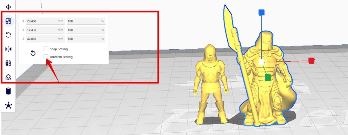 How to Scale a Miniature for 3D Printing - Scaling Tools in Cura - 3D Printerly