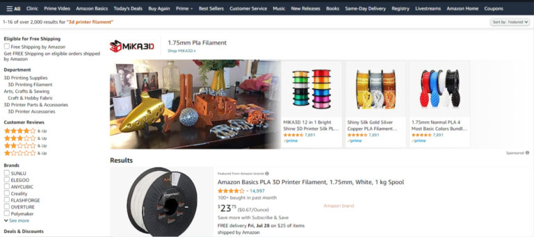 3d printer filament near me