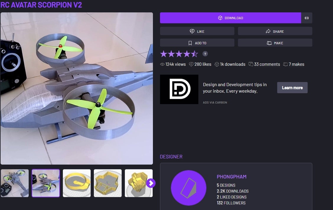 How to 3D Print a Drone - Avatar Scorpion Drone - 3D Printerly