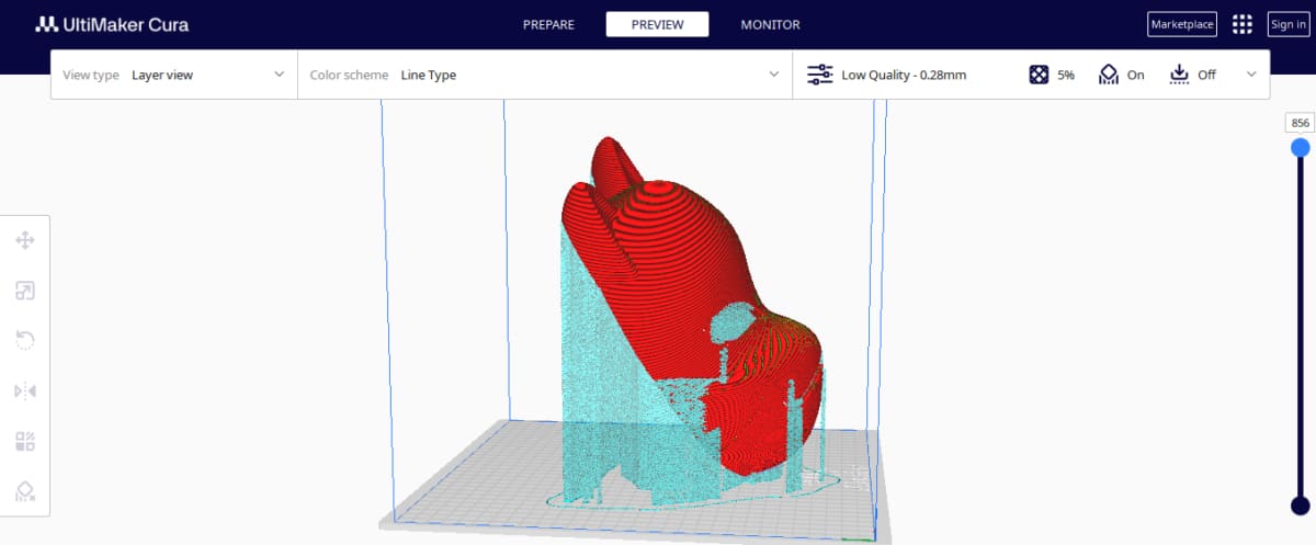 How to 3D Print a Mask - Proper Orientation of Kakashi Anbu Mask on Cura - 3D Printerly