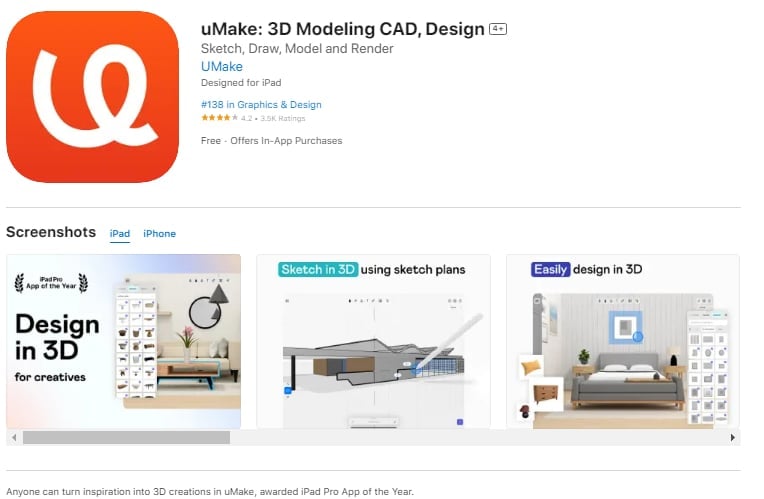 Best App for 3D Printing Designs - Umake - 3D Printerly