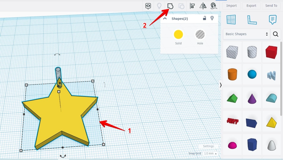 How to 3D Print Earrings - TinkerCAD Grouping - 3D Printerly